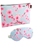 Satin Sleep Mask & Accessories Bag Set - Various Prints