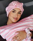 Soft Satin Pillowcase Set, Candy Shop