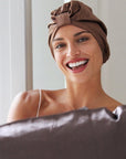 Soft Satin Pillowcase Set, Mocha
