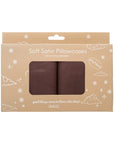 Soft Satin Pillowcase Set, Mocha