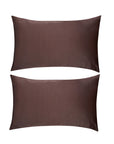 Soft Satin Pillowcase Set, Mocha