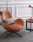 Snail Brown Chair, Leather
