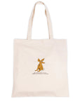 Beige Sniff Cotton Tote Bag