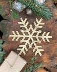Large Rustic Metal Snowflake Decoration