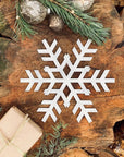 Large Rustic Metal Snowflake Decoration