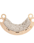 Snug Rocker for Kids - Natural With Beige Pillow