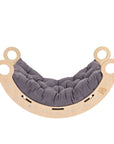 Snug Rocker for Kids - Natural With Grey Pillow