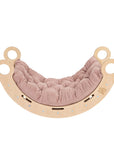 Snug Rocker for Kids - Natural With Pink Pillow