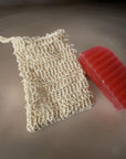 Linen Exfoliating Soap Saver Bag