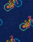 Blue Bicycle Bamboo Socks