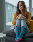 Flamingo Bamboo Socks (Comfort Cuff)
