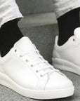 Jet Black Bamboo Socks (Comfort Cuff)