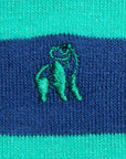 Lime Green Striped Bamboo Socks