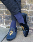 Navy Bamboo Socks