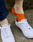 Neon Orange "No-Show" Bamboo Socks