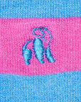 Pink and Blue Striped Bamboo Socks