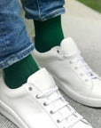 Racing Green Bamboo Socks (Comfort Cuff)