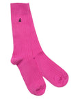 Rich Pink Bamboo Socks
