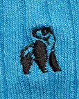 Sky Blue Bamboo Socks (Comfort Cuff)