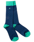 Spotted Green Bamboo Socks