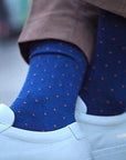 Spotted Orange Bamboo Socks
