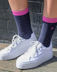Spotted Pink Bamboo Socks