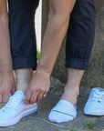White "No-Show" Bamboo Socks