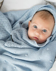 Super Soft Bamboo & Cotton Baby Blanket - Hypoallergenic, Breathable, UV Resistant - 100x80cm - OEKO-TEX Certified by Lullalove UK at brixbailey.com