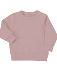 Pink Sustainable Sweatshirt for Kids - Eco-Friendly, Soft Fleece, Regenerated Cotton, Stylish Unisex Jumper by Flossie & George at brixbailey.com