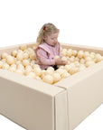 Cozy Beige Soft Play Ball Pit