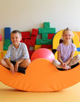 Vibrant Orange Soft Play Double Rocker