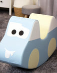 Light Blue Soft Play Car for Toddlers