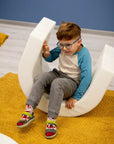 White Soft Play Tunnel for Imaginative Toddlers