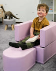 Soft Play Sofa Chair in Pink for Kids