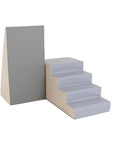 Soft Play Step and Slide Set in Beige and Grey