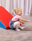 Soft Play Step and Slide Set Blue Red