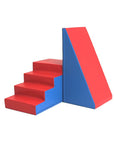 Soft Play Step and Slide Set Blue Red