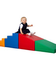 4 Piece Soft Play Step and Slide Set Transformer