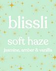 soft haze – jasmine, amber & vanilla 220g soy candle