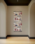 Crane and Cherry Blossom Tapestry