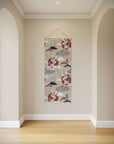 Crane and Cherry Blossom Tapestry