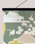 Crane and Cherry Blossom Tapestry