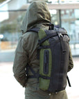 Soldier Water-Resistant Vegan Canvas & Inner Tube Laptop Backpack