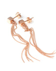 Cube Tassel Earrings in 925 Silver - Timeless & Elegant Designed in Estonia by MyaMoon - 7cm Length by MyaMoon at www.brixbailey.com