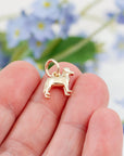 Labrador Silver Dog Charm