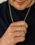 Personalised St Christopher Necklace - Silver & Solid Gold