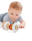 Rattle Totem Natural Rubber and Wood Sensory Toy