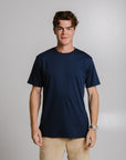 Navy Blue Heavyweight Unisex Cotton T Shirt