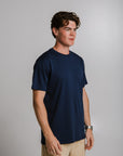 Navy Blue Heavyweight Unisex Cotton T Shirt