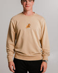 Unisex Light Brown Lion Fleece Sweatshirt